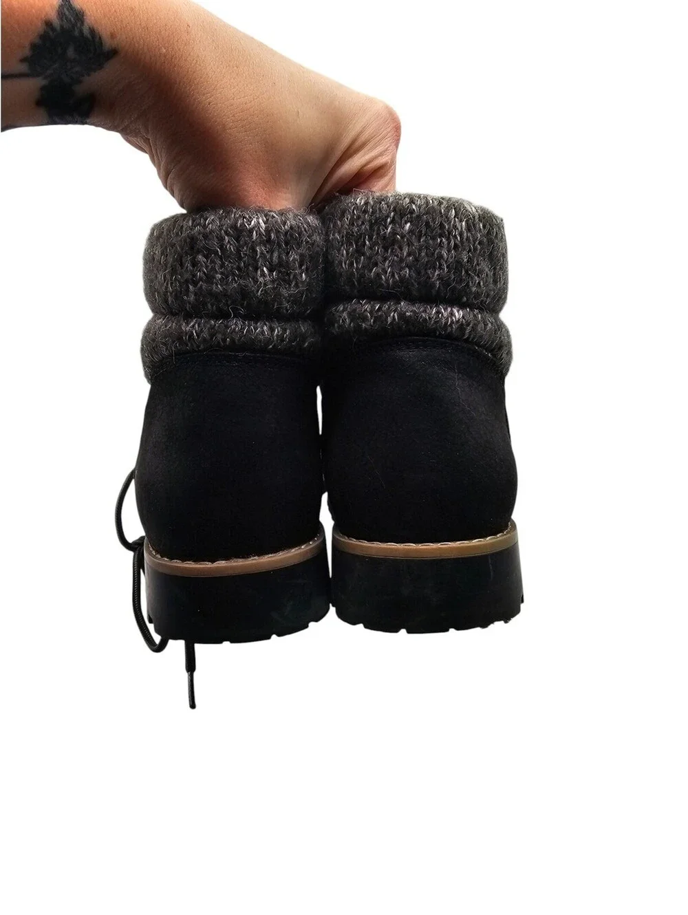 Cliffs by White Mountain Pathfield women's Sz 10 lace-up ankle boots Black